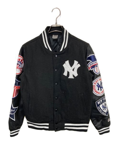 "Yankees Black & White Twill Jacket with Logo Patch - Japan Import"