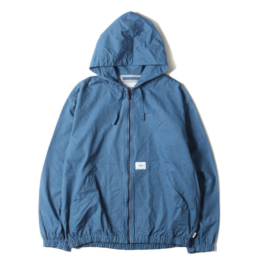 Wtaps Double Taps Jacket Size M 23Ss Ripstop Chambray Hooded Pab Cotton.