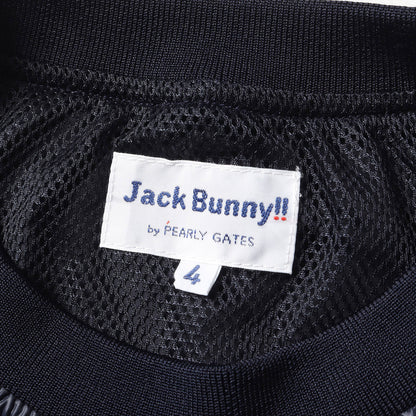 Jack Bunny Blouson Size 4 2Way College Logo Poly Pullover Tops Sneed Back Mesh G