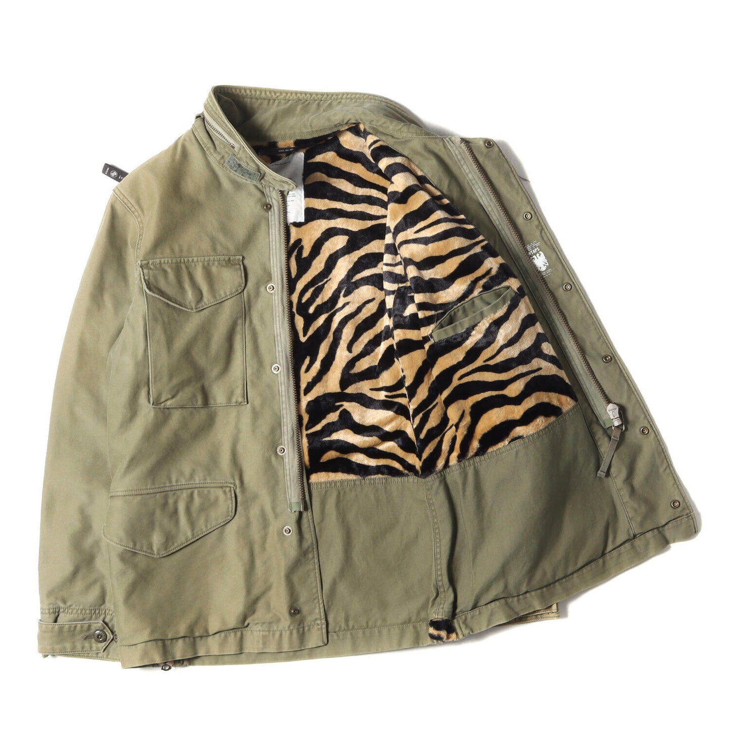 Wtaps Double Taps Jacket Size M 11Aw Crossbone Lining Tiger Pattern M65 Field M-