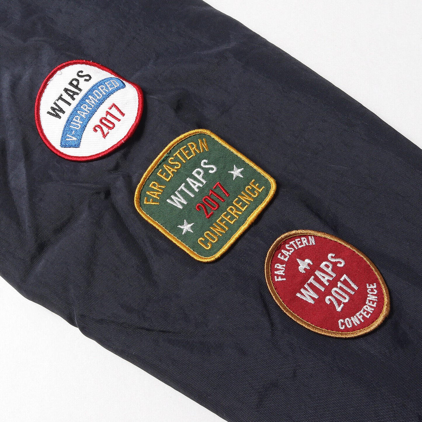 Wtaps Double Taps Jacket Size S With Patch Souvenir Coach Jk 17Ss Navy