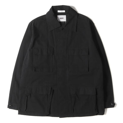 Wtaps Double Taps Jacket Size L Ripstop Jungle Fatigue Wmill-Ls 01 Black Outerwe