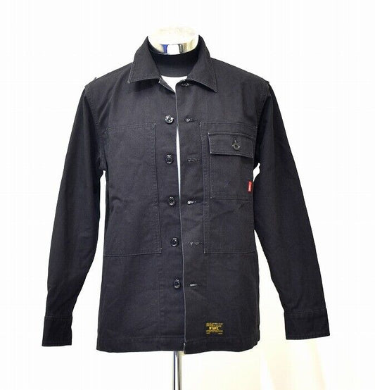 Wtaps Double Taps Hbt Ls Shirt. Cotton. Duck 172Wvdt-Shm03 Herringbone Long Slee