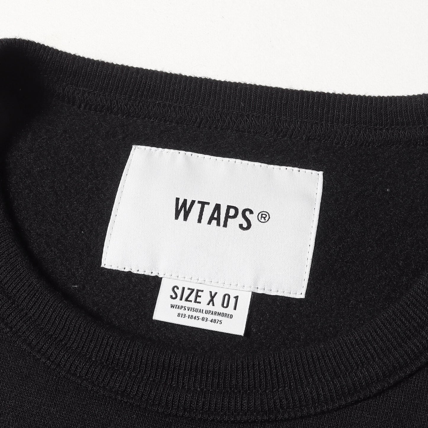 Wtaps Double Taps Sweatshirt Size S 20Aw Llw Logo Lightweight Crew Neck /