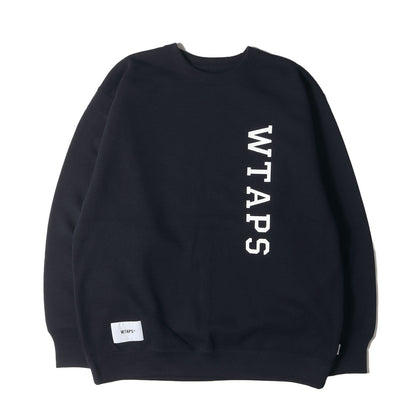 Wtaps Double Taps Sweatshirt Size S 23Ss College Logo Crew Neck Design 01 Sweate