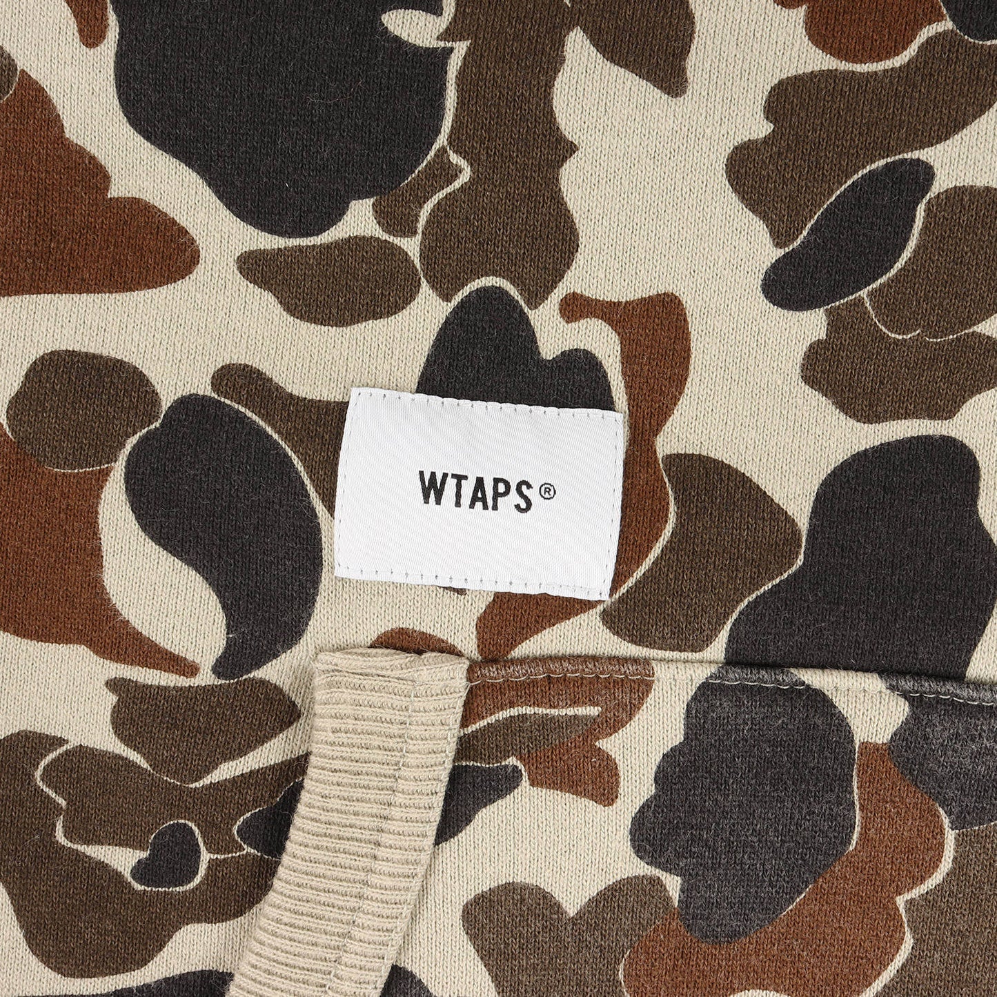 Wtaps Double Taps Hoodie Size S 18Aw Brand Logo Hunting Camo Sweatshirt Design H