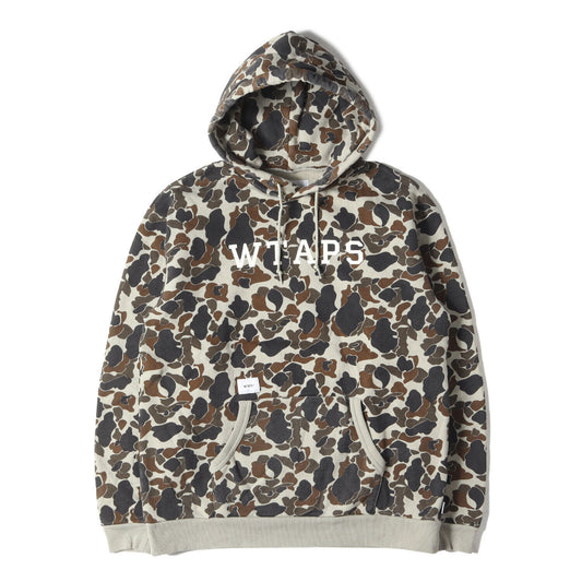 Wtaps Double Taps Hoodie Size M Brand Logo Hunting Camo Sweatshirt Design Hooded