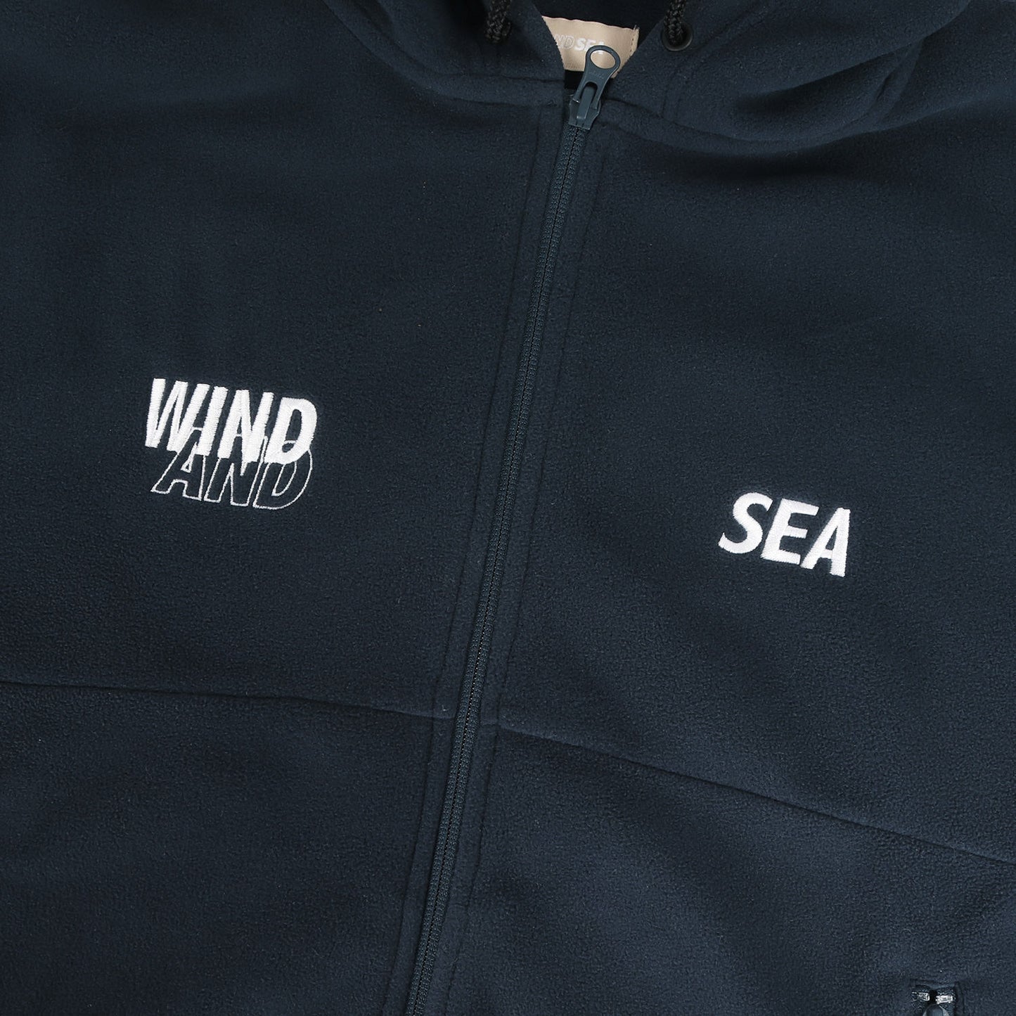 WIND AND SEA Windand Parka Size M Polartec Fleece Hoodie Navy