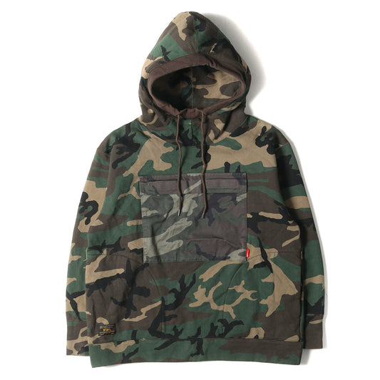 Wtaps Double Taps Parka Size S Woodland Camo Military Sweatshirt Udt Hooded Camo