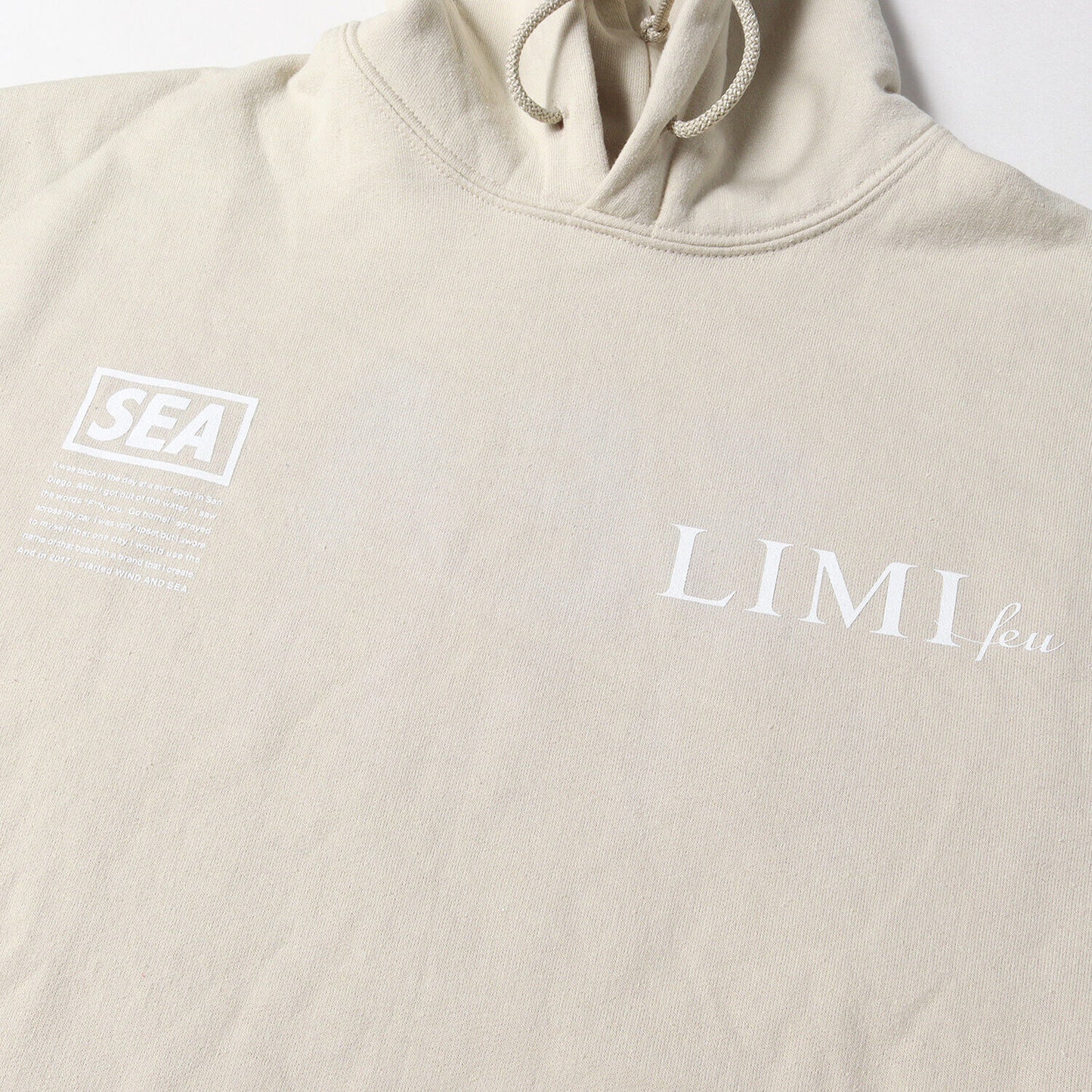 WIND AND SEA Windand Parka 20Ss Limi Feu Brand Logo Sweatshirt Beigelisted M