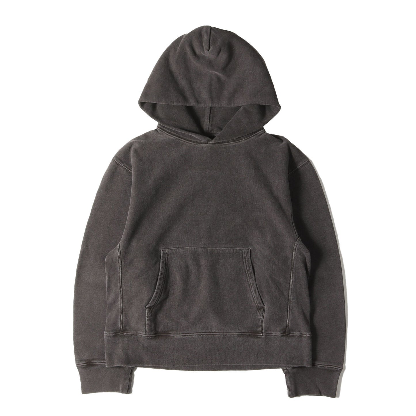 Yeezy Easy Hoodie Size S Overdyed Big Sweatshirt Parka Season 3 Charcoal Brown T