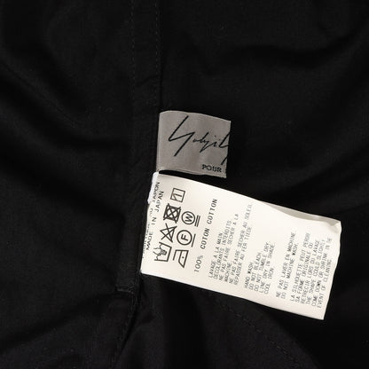 Yohji Yamamoto Ys Shirt Size 3 Cotton Long Pour Homme Black Tops Made In Japan