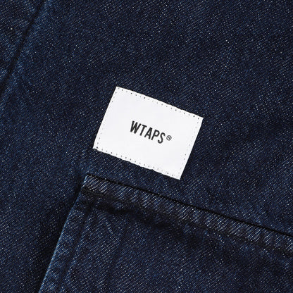 Wtaps Double Taps Shirt Size XL 23Ss Graphic Print Denim Jungle Jacket Jmod / Ls