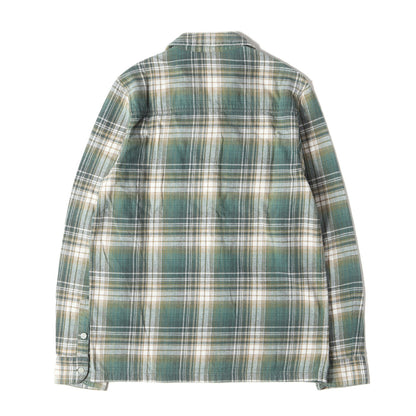 Wtaps Double Taps Shirt Size M Open Collar Check Work Vatos L/S Green Brown Tops