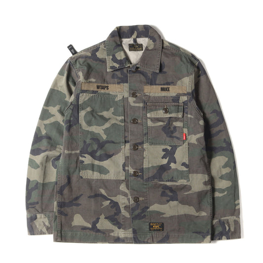 Wtaps Double Taps Shirt Size M Woodland Camo Military Hbt Ls 02 16Aw Camouflage