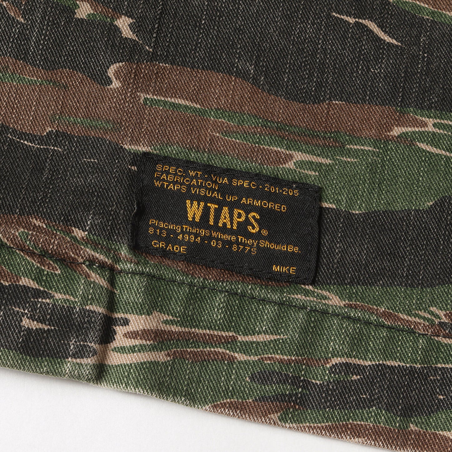 Wtaps Double Taps Shirt Size M Tiger Camo Military Long Sleeve Buds Ls 02 17Ss S