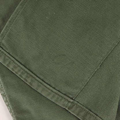 60S Us Army Actual 1St Late Cotton Satin Utility Long Sleeve Shirt Tube Olive Gr