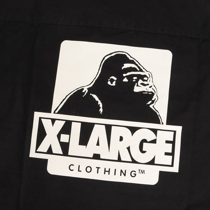 X-Large Extra Large Shirt Size M Gorilla Logo Short Sleeve Work Black Tops Casua