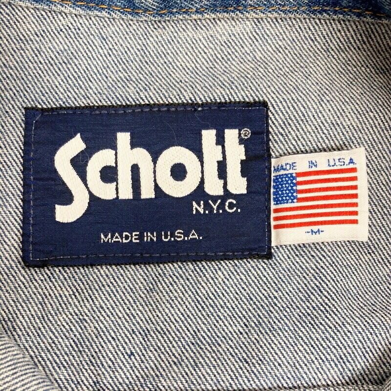 Schott 3Rddenim Jacket Indigo Size M F093