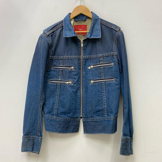 Levi's Red Zip Denim Jacket Indigo Size M Kakogawa Store