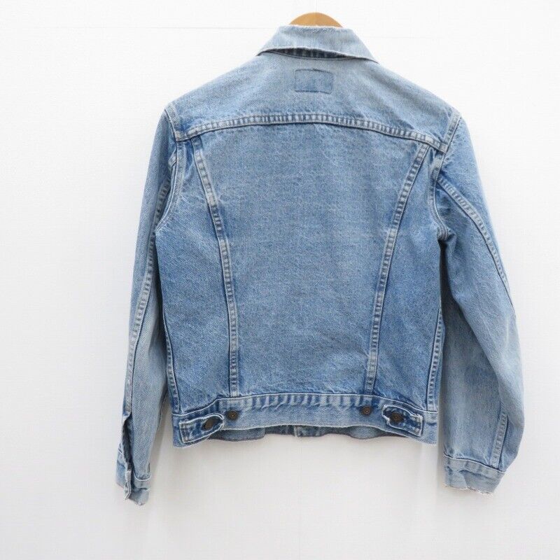 Levi's Denim Jacket 1 Button Engraved On The Back Vintage Blue Size - / American