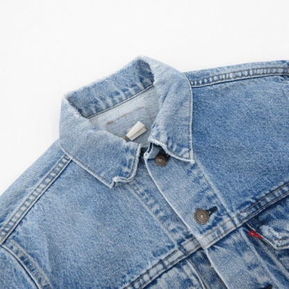 Levi's Denim Jacket 1 Button Engraved On The Back Vintage Blue Size - / American