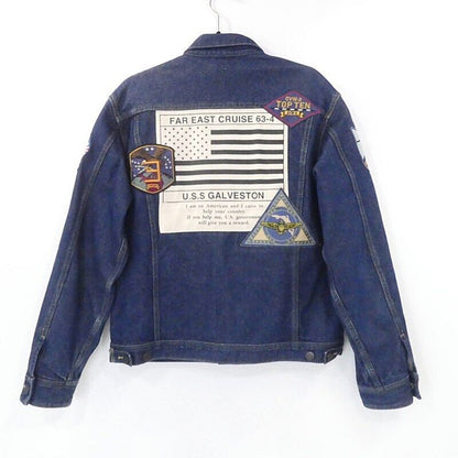 Avirex Top Gun Denim Jacket 6112113 Navy Size L Himeji East Store