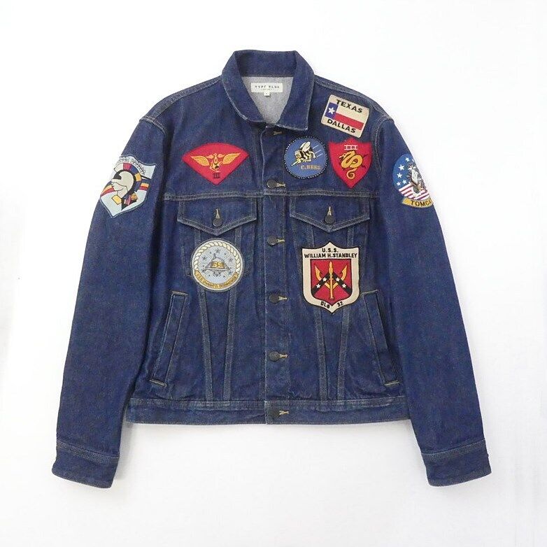 Avirex Top Gun Denim Jacket 6112113 Navy Size L Himeji East Store