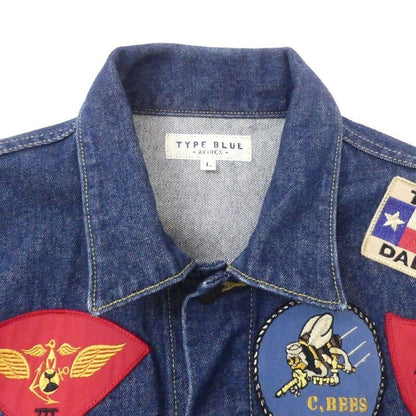 Avirex Top Gun Denim Jacket 6112113 Navy Size L Himeji East Store