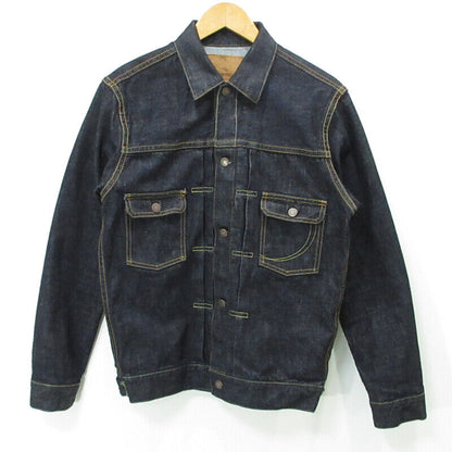 Momotaro Jeans Dotan Label Denim Jacket Navy Size 40 F093