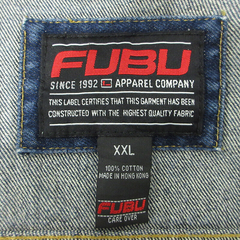 Fubu Denim Jacket Blue Size Xxl F093