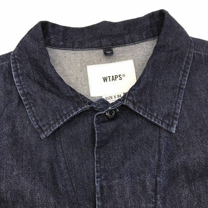 W Taps Denim Jacket Size 4 Color Indigo 231Wvdt-Shm02 Jmod / Ls Cotton.