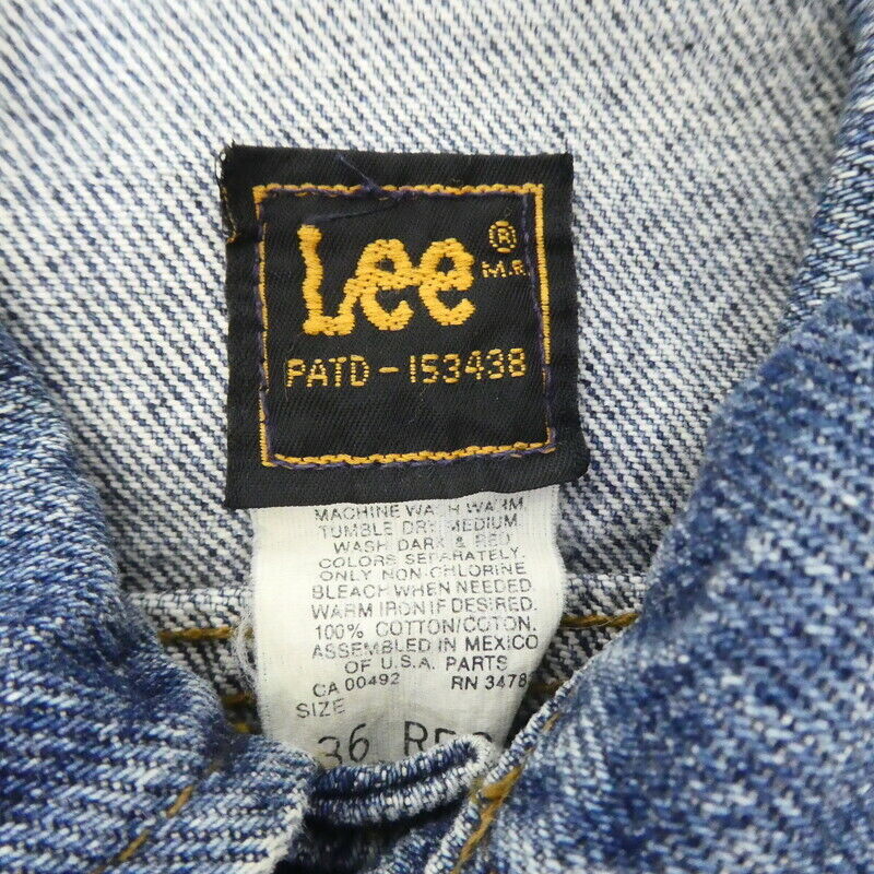 Lee Ratd-153438 80S Denim Jacket Size 36 / American Casual F093