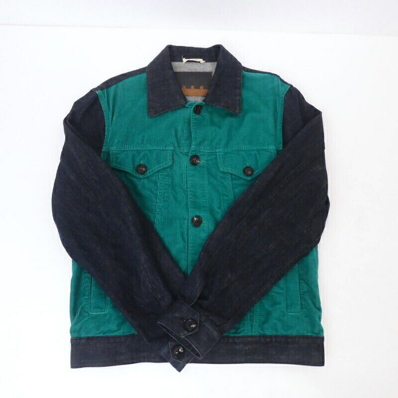 Marni Corduroy Switching Denim Jacket Juju0010Q0 Stn93 Size 46 F108