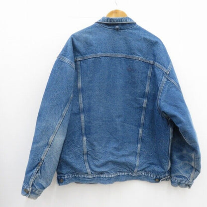 Carhartt Blanket Lined Denim Jacket Lining Blue Size Xxl /