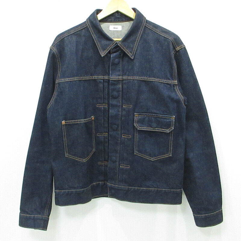 Allege. G Jean Denim Jacket Al21W-Bl04A Indigo Navy Size 3 Mie Main Store