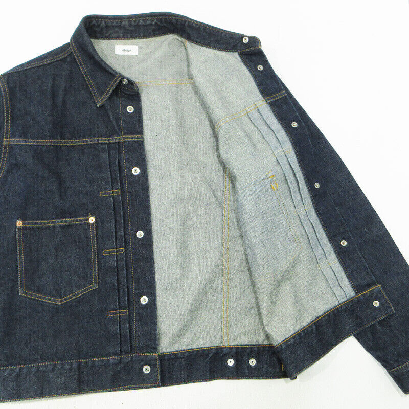 Allege. G Jean Denim Jacket Al21W-Bl04A Indigo Navy Size 3 Mie Main Store