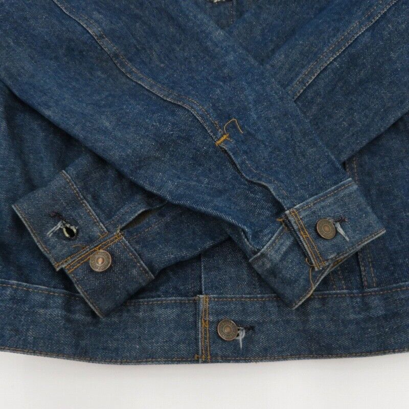 Levi's Denim Jacket 80 Made In Usa Back Button Engraved 71205-0217 Blue Size 36