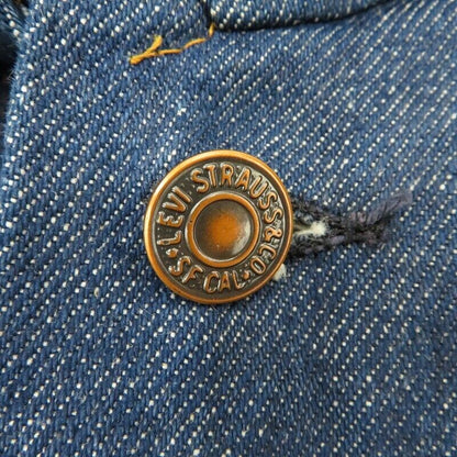 Levi's Denim Jacket 80 Made In Usa Back Button Engraved 71205-0217 Blue Size 36