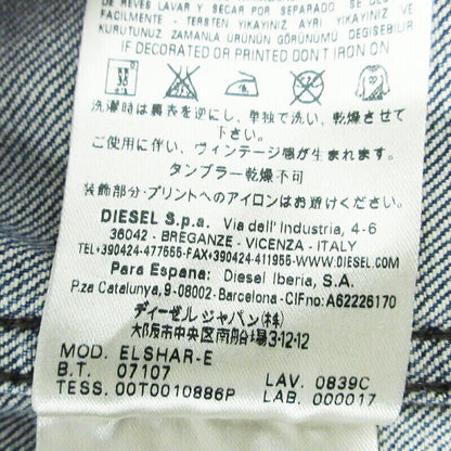 Diesel Denim Jacket Elshar-E Blue Size S F094