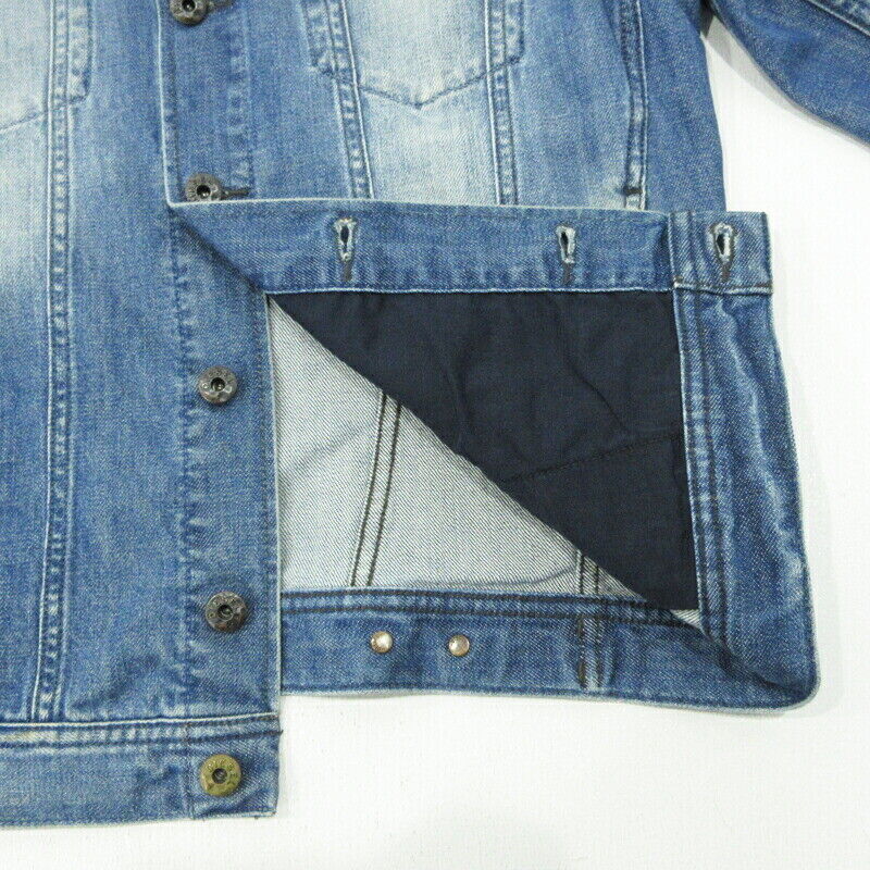 Diesel Denim Jacket Elshar-E Blue Size S F094