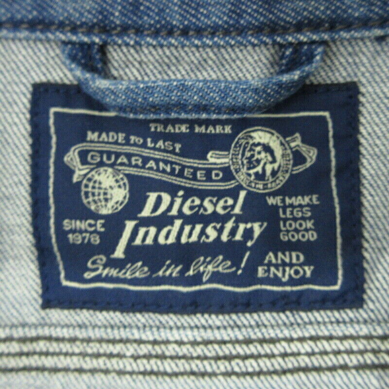 Diesel Denim Jacket Elshar-E Blue Size S F094