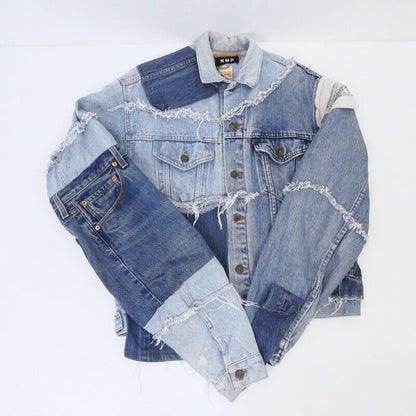 No Mass Prod. Rebuilt Denim Jacket Size XL / Street F095