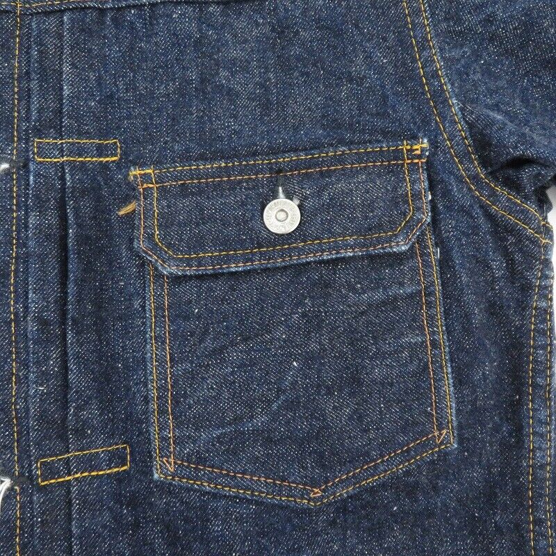 Samurai Jeans Model1/Standard 15Oz Sword Ear Selvedge Denim Jacket S0551Xx Blue