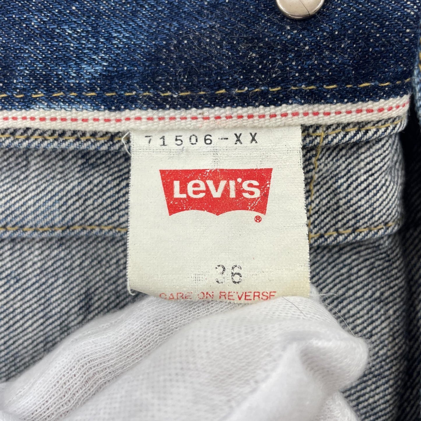 Levi's 71506 Xx Reprint 1St Denim Jacket Blue Size 36 Owarikomaki Store