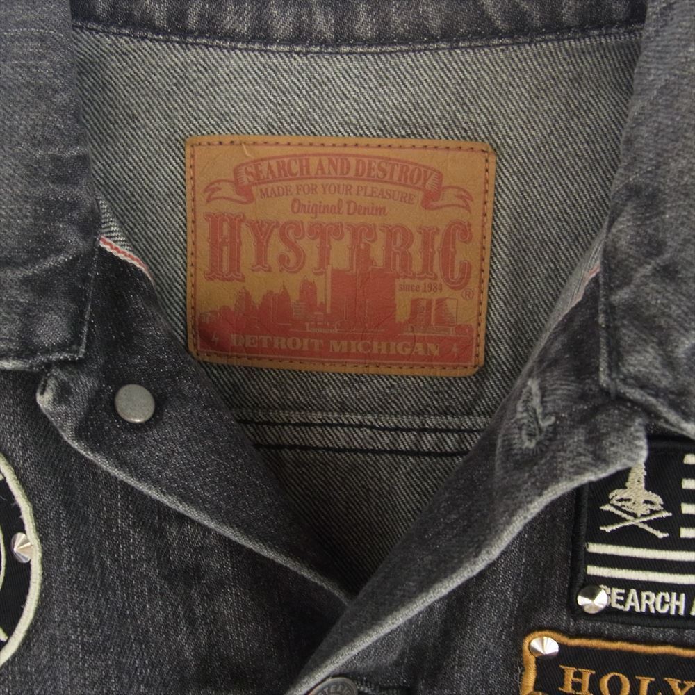 Hysteric Glamor 11Ss 0212Ab01 Rockers Denim Jacket G Jean Gray M Men's