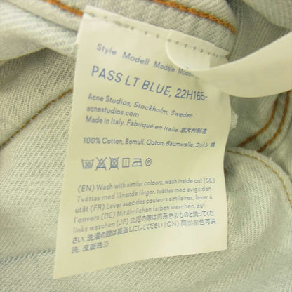 Acne Studios 22H165 Bla Konst Denim Jacket Light Blue