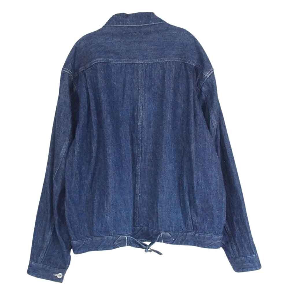 Comoli 19Aw Q03-01006 Type-1St Long Sleeve Work Denim Jacket Indigo Blue 3 Men's