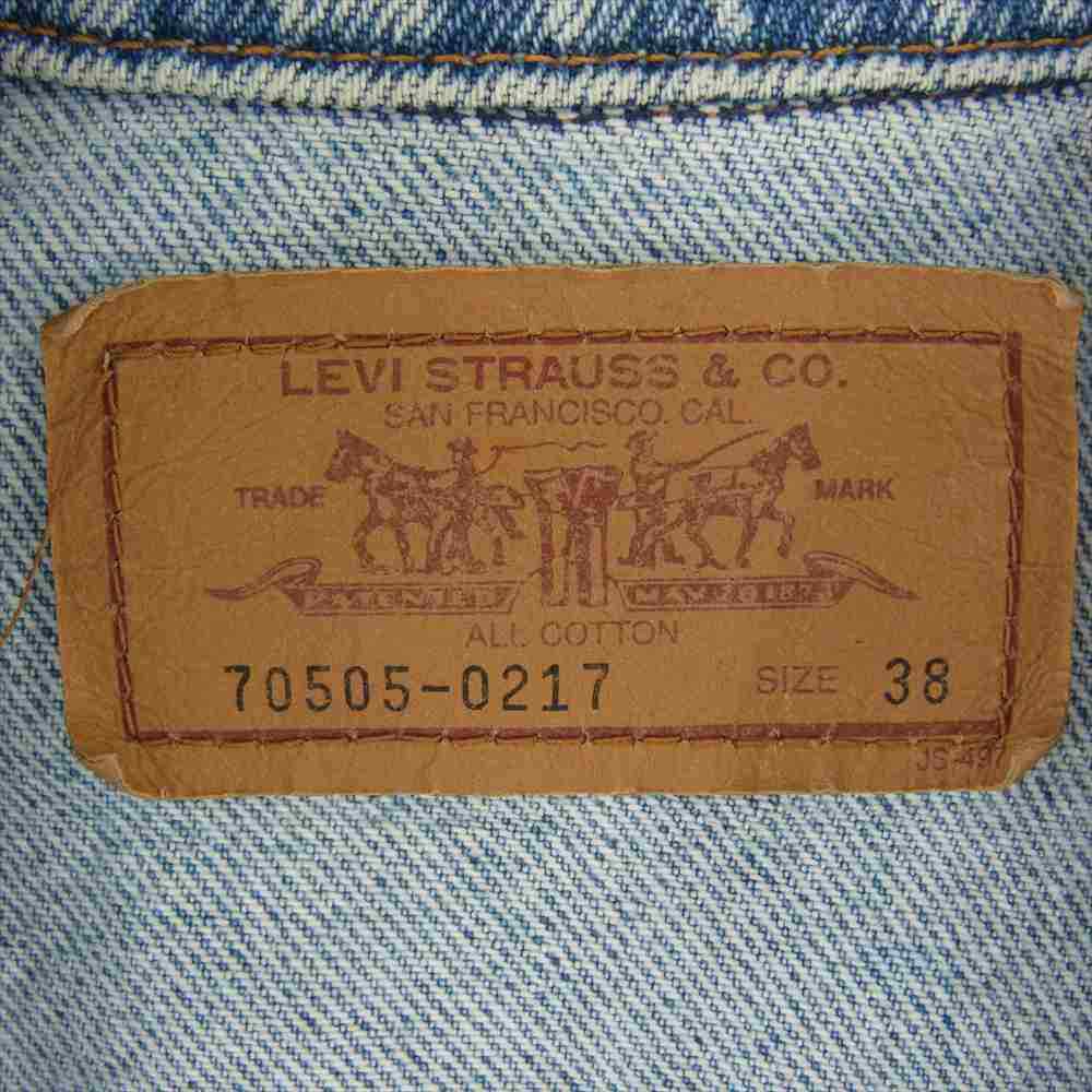 Levi's Denim Jacket Vintage 70505-0217 Indigo Blue Series 38 Men's