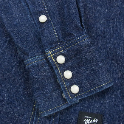 Rude Gallery Denim Jacket Leather Switching Western Indigo Blue Series 3 Men's